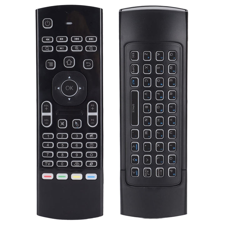 Air Fly Mouse Keyboard, Kabellose Fernbedienung mit Hintergrundbeleuchtung, für Android TV Box PC La