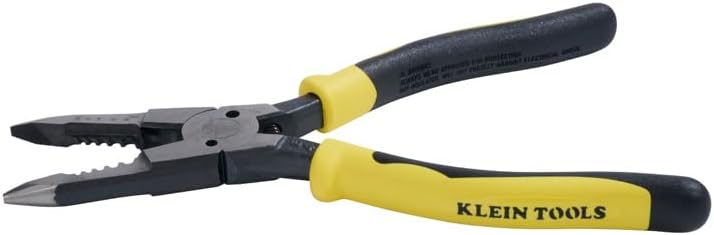 Klein Tools J206-8C Mehrzweck-Zange, gefedert, geschmiedeter Stahl mit 2 Materialien, Journeyman-Gri