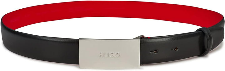 HUGO Herren Baldwin-n Gürtel 90 New - Black001, 90 New - Black001