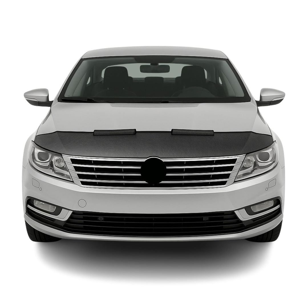 OMAC Haubenbra Steinschlagschutz Bonnet Bra kompatibel mit VW Passat CC 2008-2012 Carbon Halb Carbon