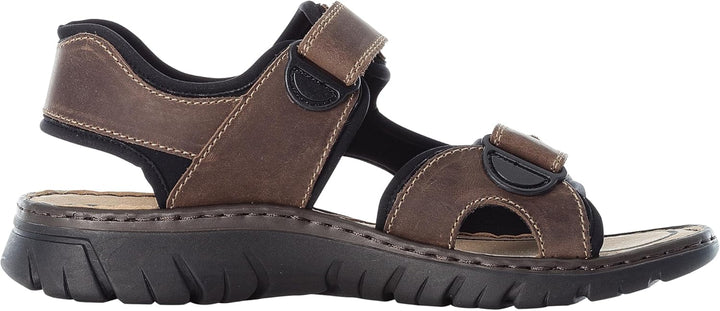 Rieker Herren Klassische Sandalen 22761, Männer Sandalen 40 EU Braun, 40 EU Braun