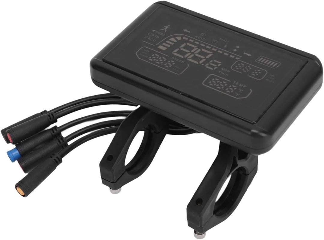 Fahrradcomputer, T4 Elektrofahrrad LCD Display mit 5 Wasserdichten Steckern, Fahrrad Tachometer, Fah