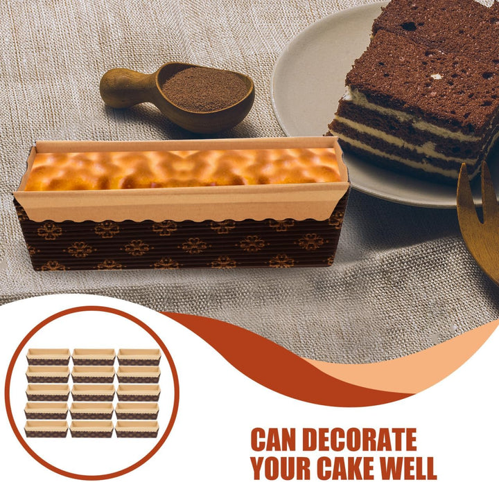 Gatuida Kastenform Kuchen Papier: 25 Stück Backform Kastenform 15 cm Toastbrot Brotbackform für Kuch