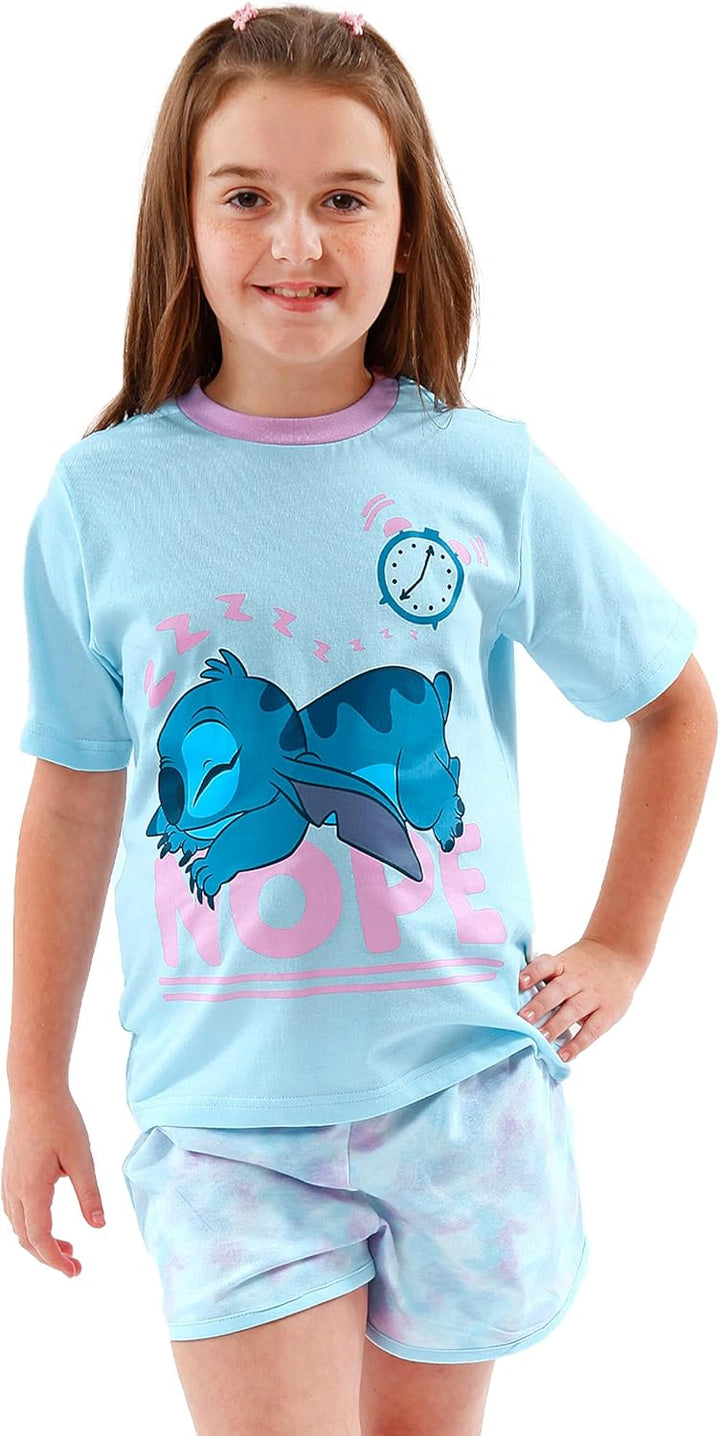 Disney Stitch Schlafanzug | Lilo Und Stitch Pyjama Mädchen | Tie-Dye Schlafanzüge Für Mädchen, 158