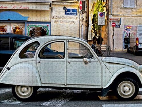 CALVENDO Puzzle Citroën 2CV - die Ente 1000 Teile Lege-Grösse 64 x 48 cm Foto-Puzzle Bild von Peter