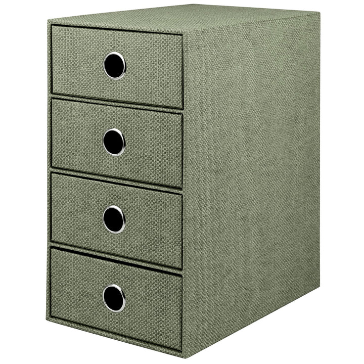 Rössler 1524452674 - S.O.H.O. 4er Schubladenbox für DIN A5, mit Griffloch, Special line Sage, 250 x