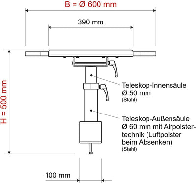 Maul Stehpult | Schreibtischaufsatz | Tischaufsatz höhenverstellbar | Tischerhöhung Aufsatz | Monito