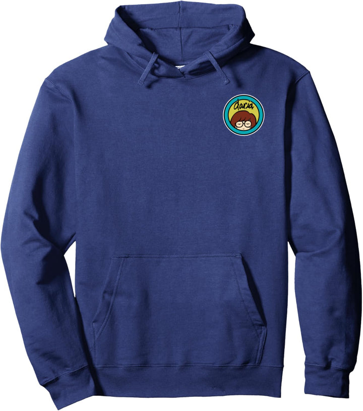Daria Classic Yellow Blue Logo V1 Pullover Hoodie