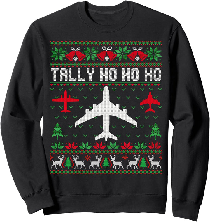 Spitfire Weihnachten Hässlich Jumper Stil Flugzeug Sweatshirt