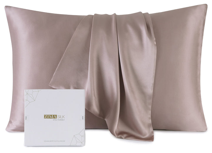 ZIMASILK Kissenbezug aus Reiner Maulbeerseide für Haare und Haut, mit verstärktem, verstecktem Reiss