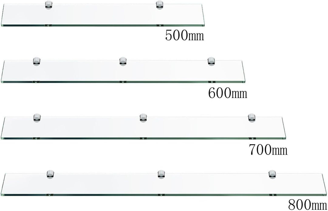 Glasablage Bad Glasregal Wand Wandablage Wandregal Badablage Glas Badezimmer 50 cm Badezimmer Regal
