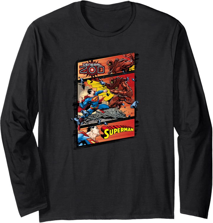 Superman vs Zod Langarmshirt