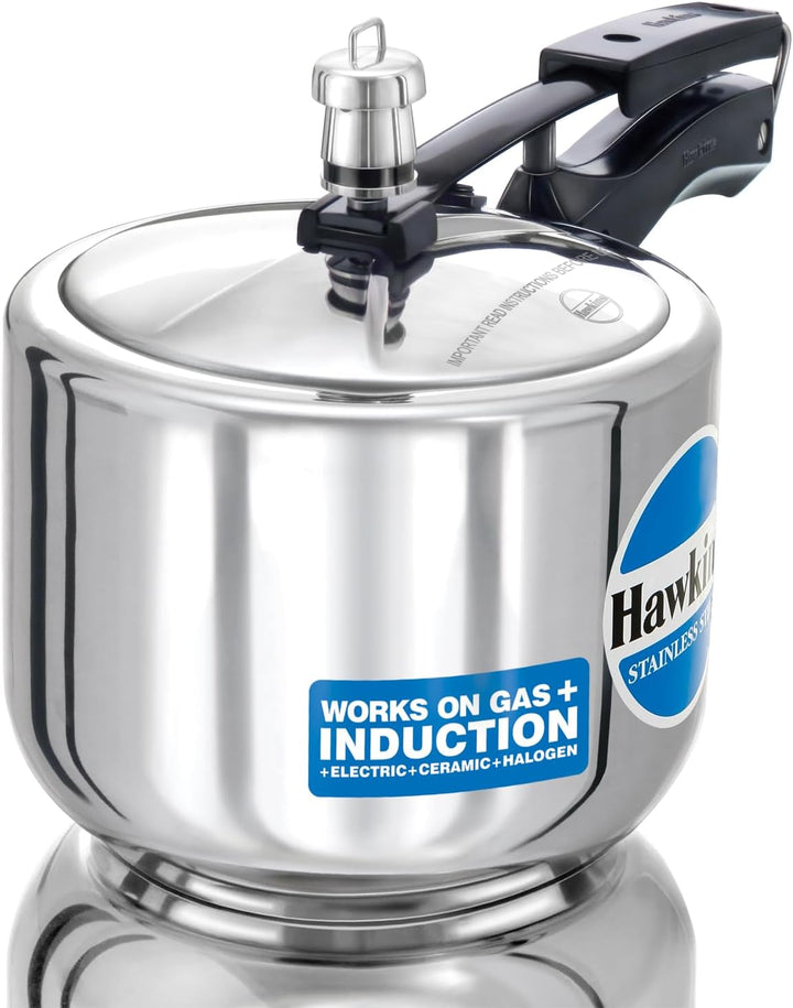 Hawkins Modell B 3 33 Hartschalenhülle L Hoch Edelstahl Schnellkochtopf, klein, silber