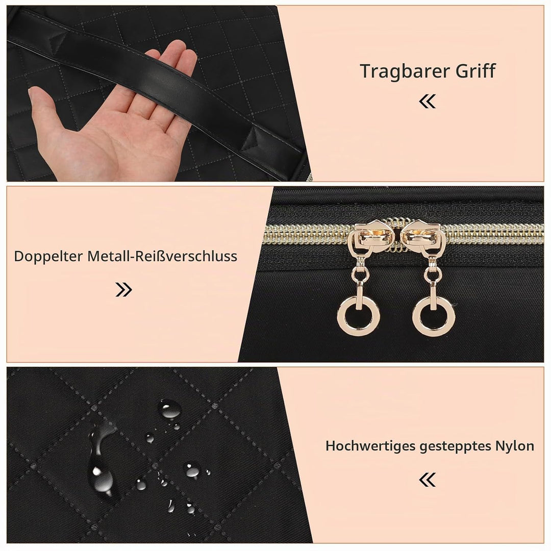 Nagellackaufbewahrung, Doppelschicht Nagellack Organizer Tasche Reise Nagellack Aufbewahrungsbox für