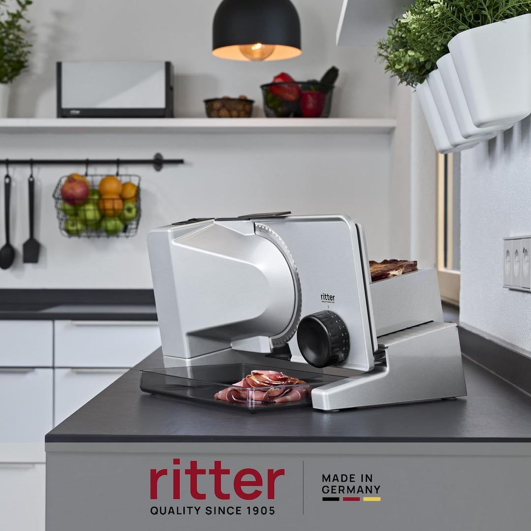 ritter Allesschneider serano 7 Duo Plus, elektrischer Allesschneider mit Gleichstrommotor, made in G