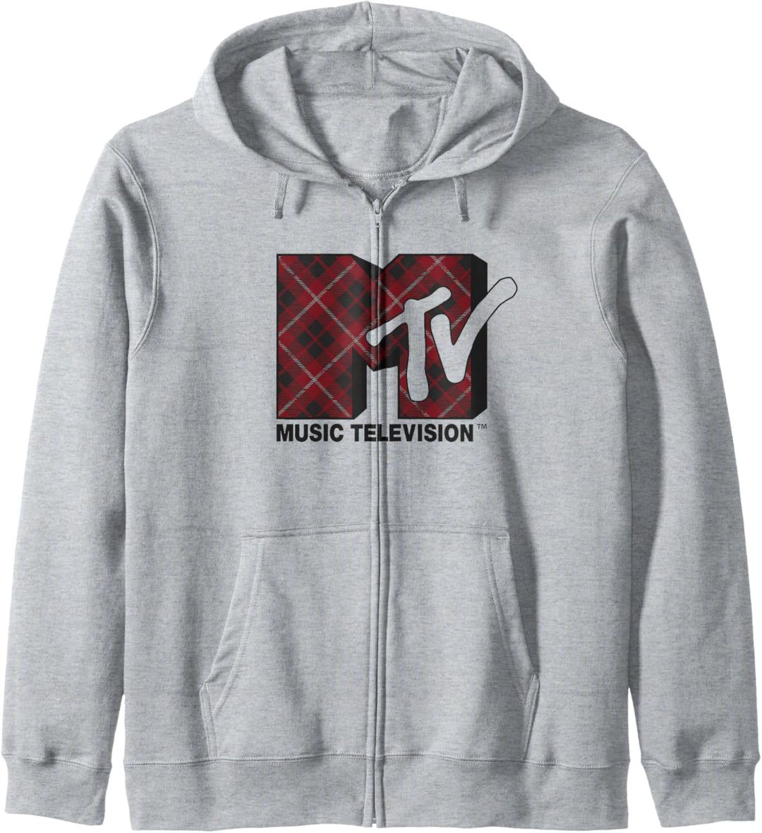 MTV Logo Plaid Kapuzenjacke