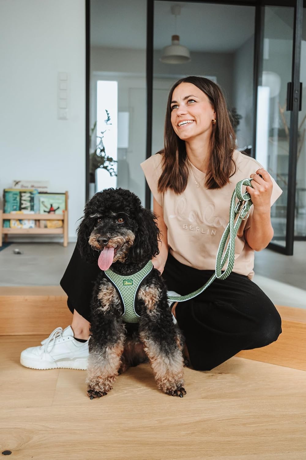 Hunter Hundegeschirr Hilo Comfort, Farbe: lindgrün, Easy Step-In Geschirr für kleine bis mittlere Hu