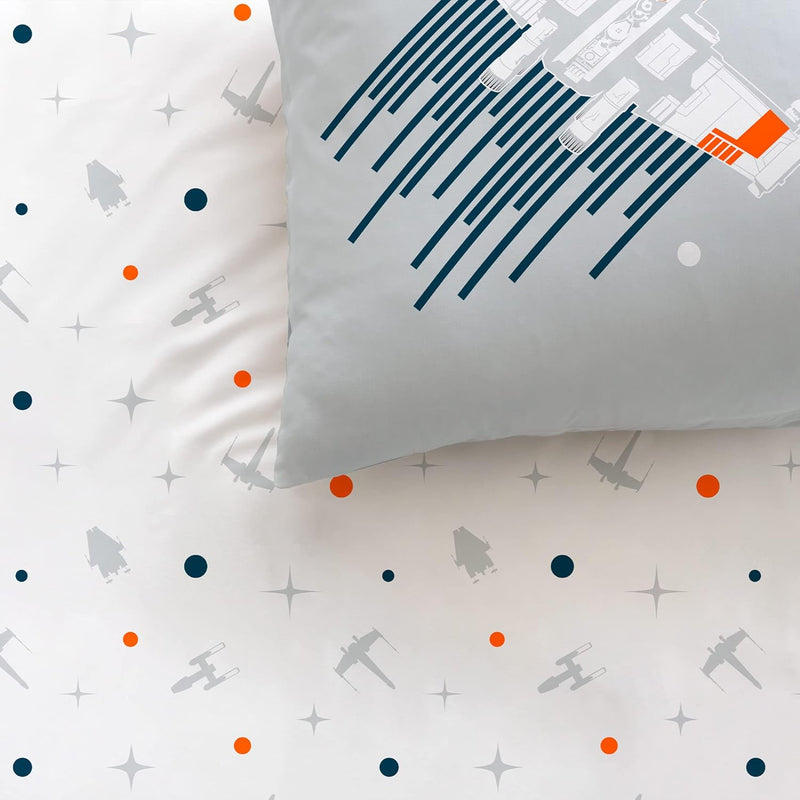 CTI Star Wars Home Millennium Falcon Bettwäsche, Bedruckt, 100% Baumwolle, 140 x 200 cm, gletscherbl