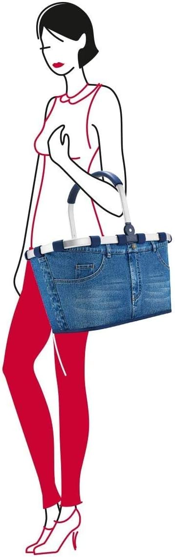 reisenthel Angebot Einkaufskorb carrybag Plus passendes Cover Sichtschutz Abdeckung (Jeans) Blau, Bl