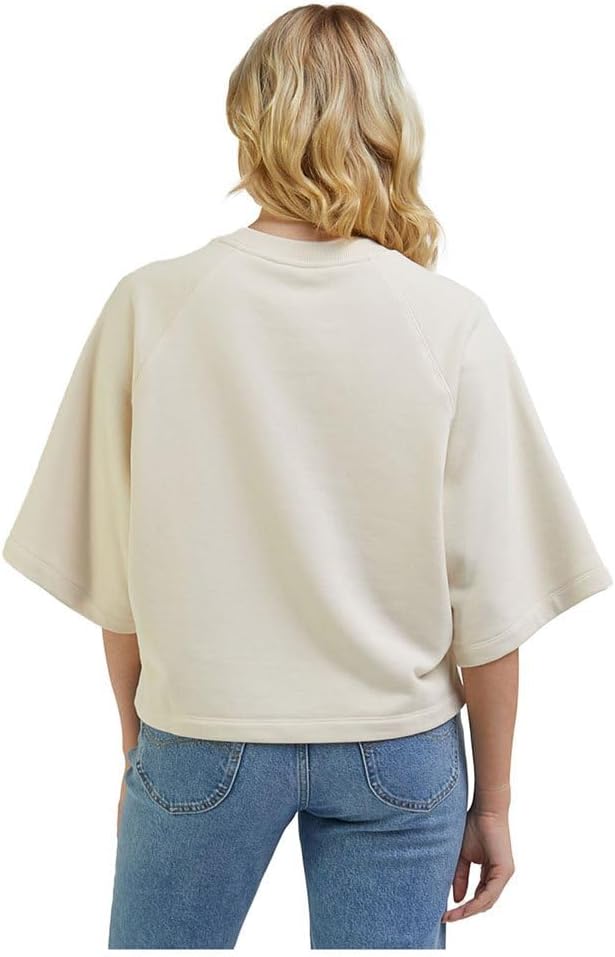 Lee Damen Raglan Sweat Sweatshirt, Beige