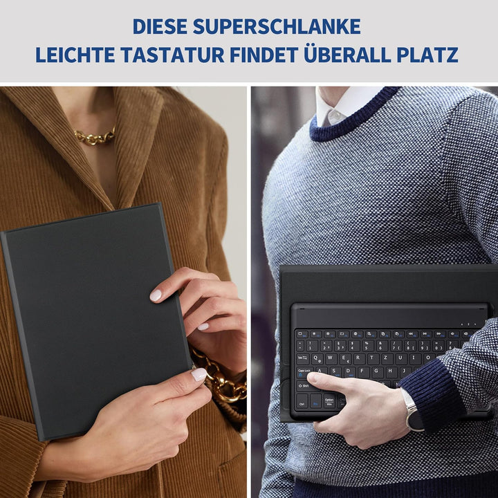 EasyAcc Tastatur Hülle Kompatibel mit Samsung Galaxy Tab S9 FE 10.9 Zoll / S9 2023 11 Zoll mit Schut