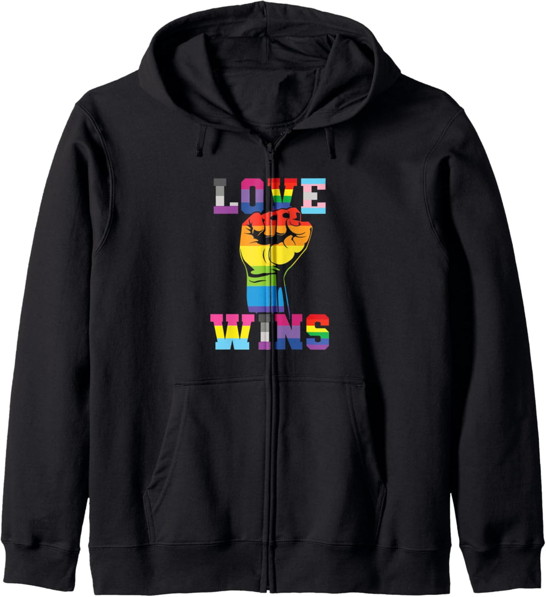 Love Wins Gay Lesbian Bisexual Transgender Queer Lgbtq+ Kapuzenjacke