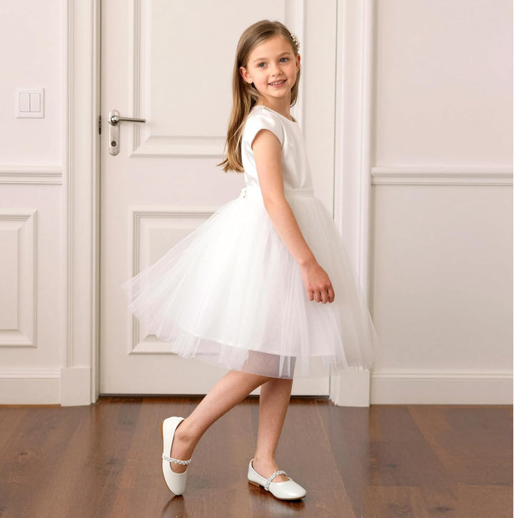 DREAM PAIRS Mädchen Mary Jane Strap Flache Schuhe Ballerinas Prinzessin Schuhe Flache Schulschuhe 30
