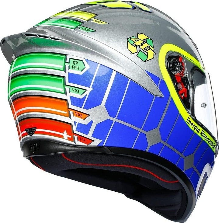 AGV Unisex-Adult K1 E2205 Top Doppel D-Rückhaltesystem S (55/56) Grau, S (55/56) Grau