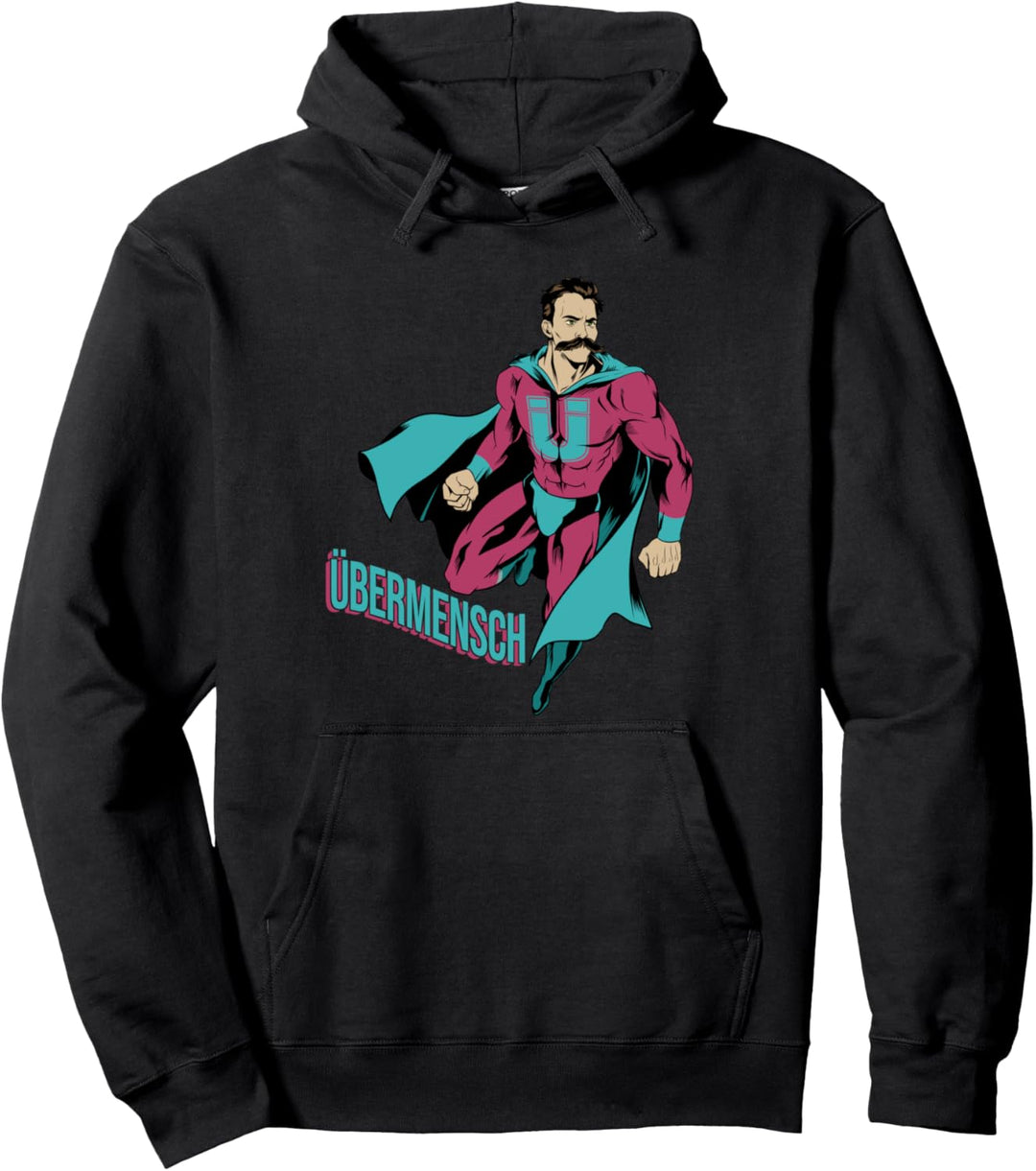 Übermensch Philosophie Fan Nietzsche Zarathustra Superheld Pullover Hoodie