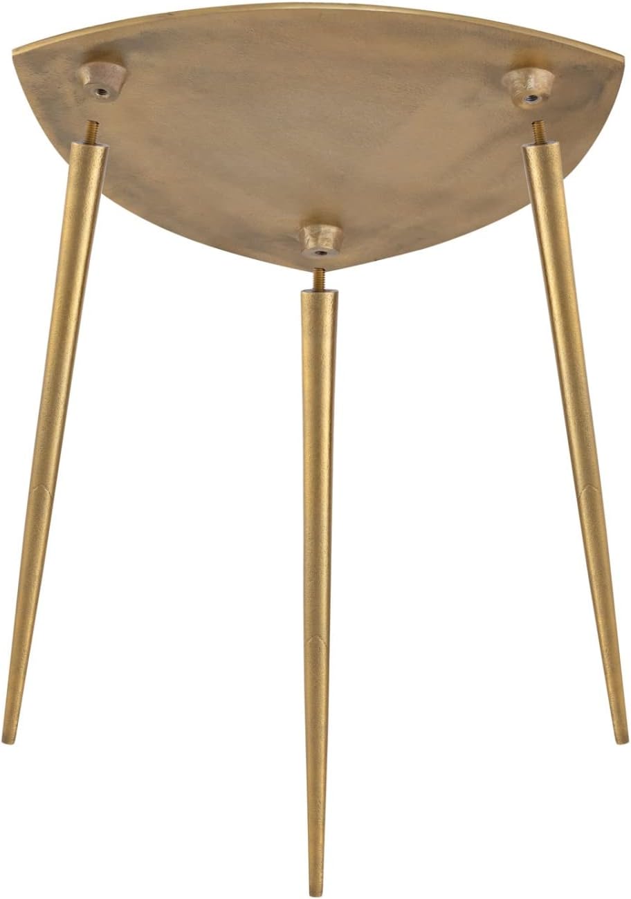 casamia Beistelltisch Metall Dekotisch Alster 40x45x40 cm dreieckig klass. Design Aluminium Silber o