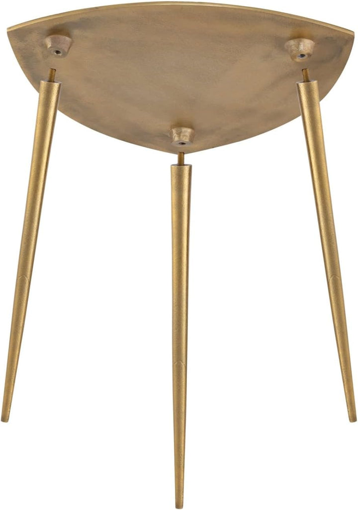 casamia Beistelltisch Metall Dekotisch Alster 40x45x40 cm dreieckig klass. Design Aluminium Silber o