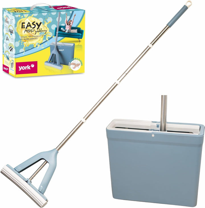 YORK Wischmopp Bodenwischer Easy mit Saugstarker PVA Schwamm 34cm|Bodenwischen Ohne Nasse, Dreckige