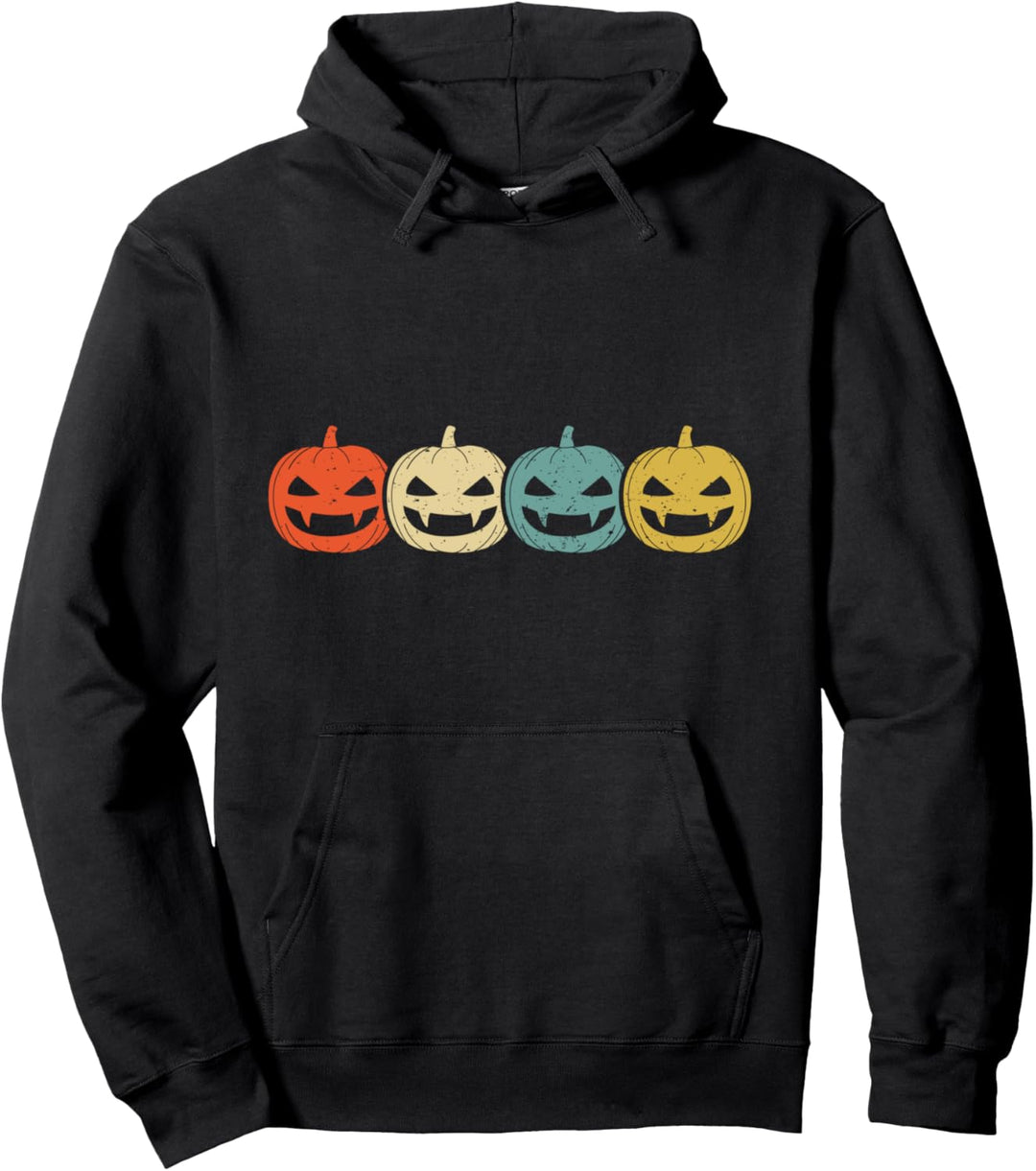 Gruselig Kürbis Halloween Vampir Gesicht Hoodie Pullover Hoodie