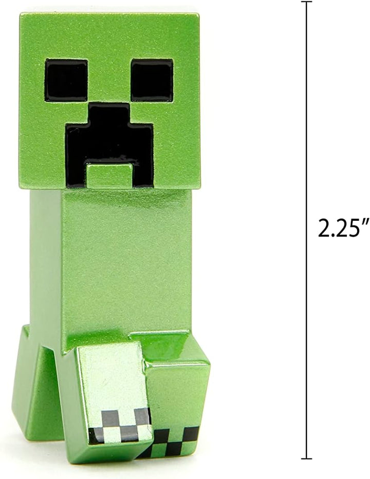 Jada Toys Minecraft Figuren-Set (4 Stück) aus Metall - Sammelfiguren aus Minecraft Caves & Cliffs (S