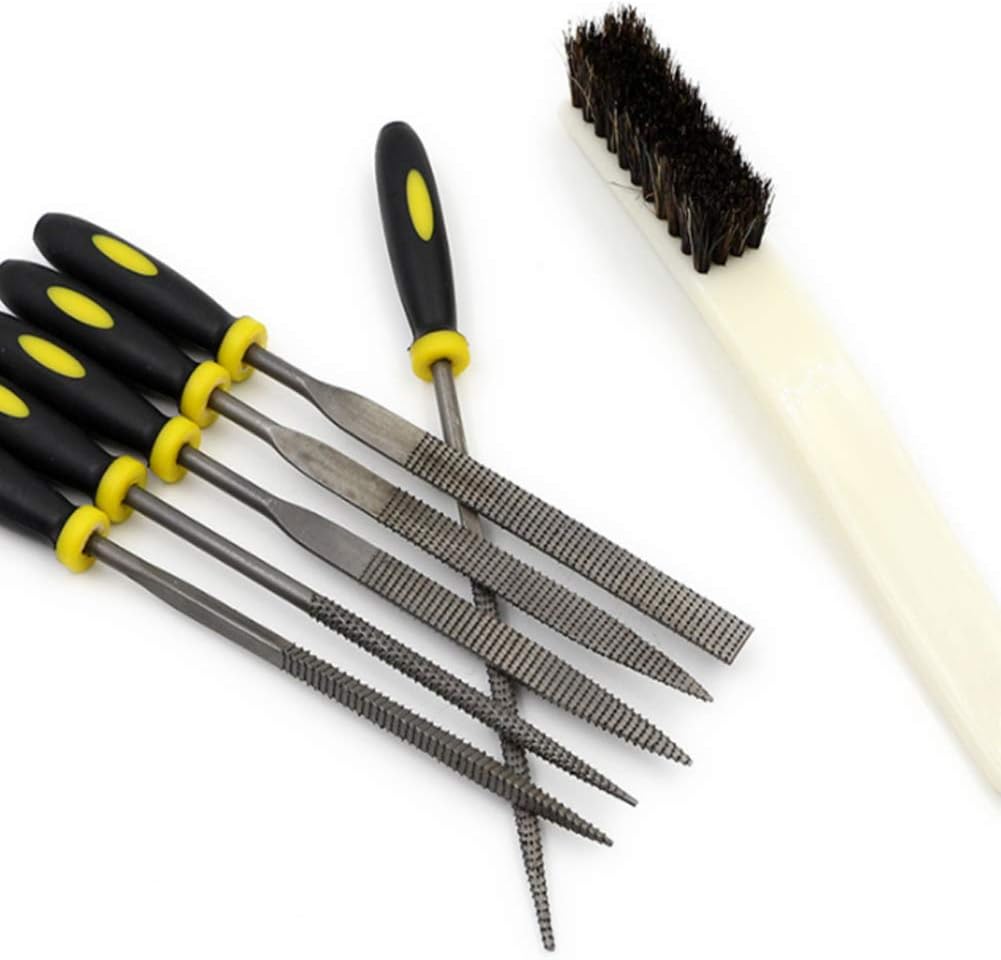 12PCS kleine Holzfeilen und Raspeln Set, sortierte Handfeile Holz Raspel Set mit Reinigungsbürste, M