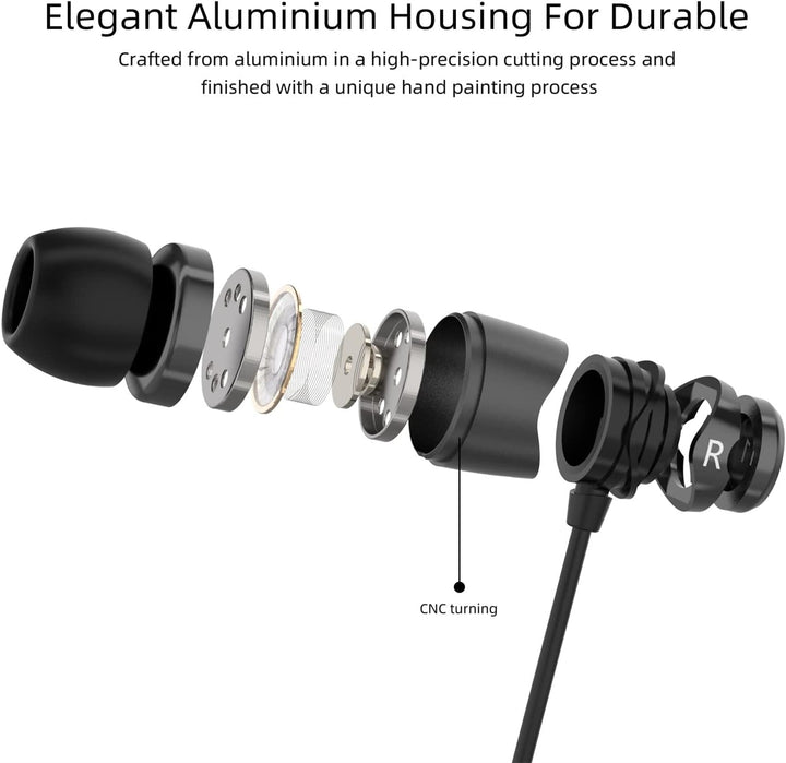 SoundMAGIC E11C Kabelgebundene Kopfhörer mit Mikrofon, HiFi-Stereo-Ohrhörer, geräuschisolierende In-
