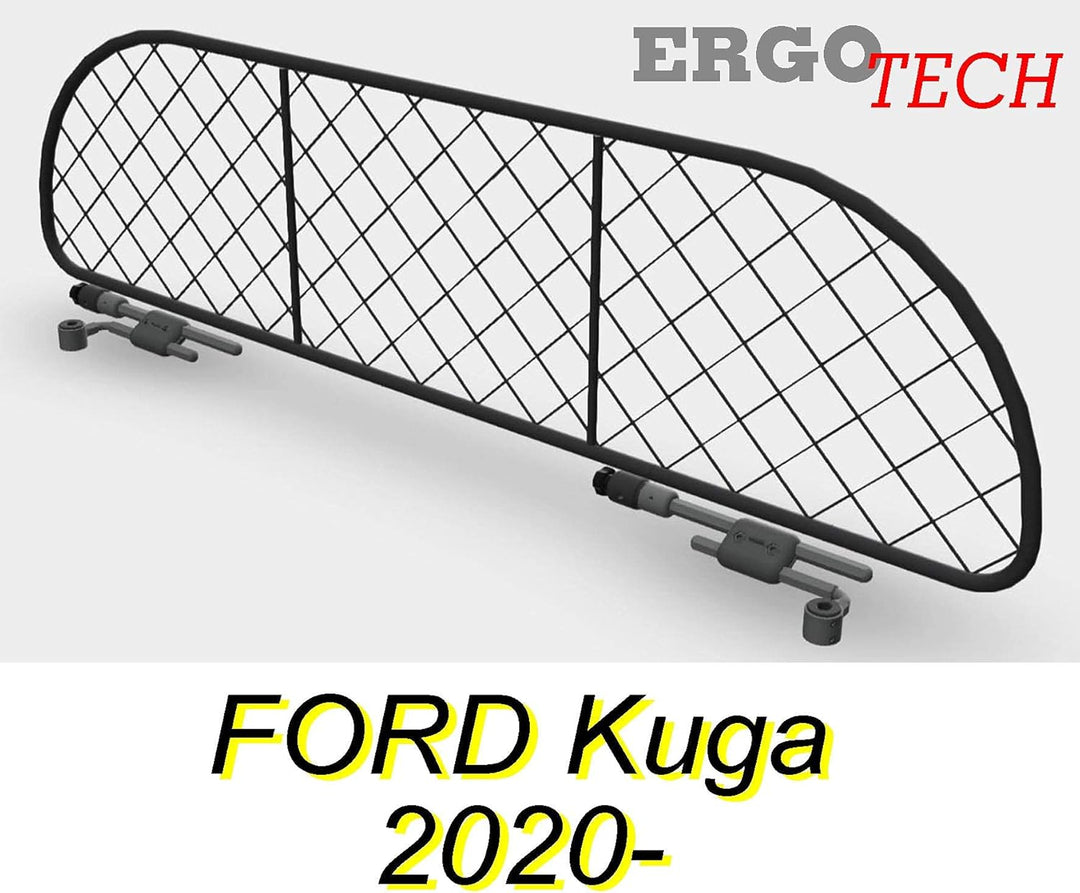 ERGOTECH Trennnetz Trenngitter Hundegitter für Ford Kuga (ab BJ 2020) RDA65-XS8
