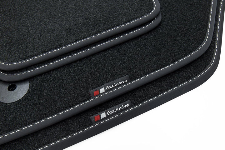 teileplus24 EF200 Fussmatten Gummimatten Exclusive-line Design kompatibel mit VW Polo 5 6R 6C 2009-2