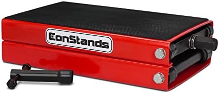 ConStands - Motorrad-Hebebühne für Chopper/Custombike Springer Special Hydraulisch Sicherung Rot CB8