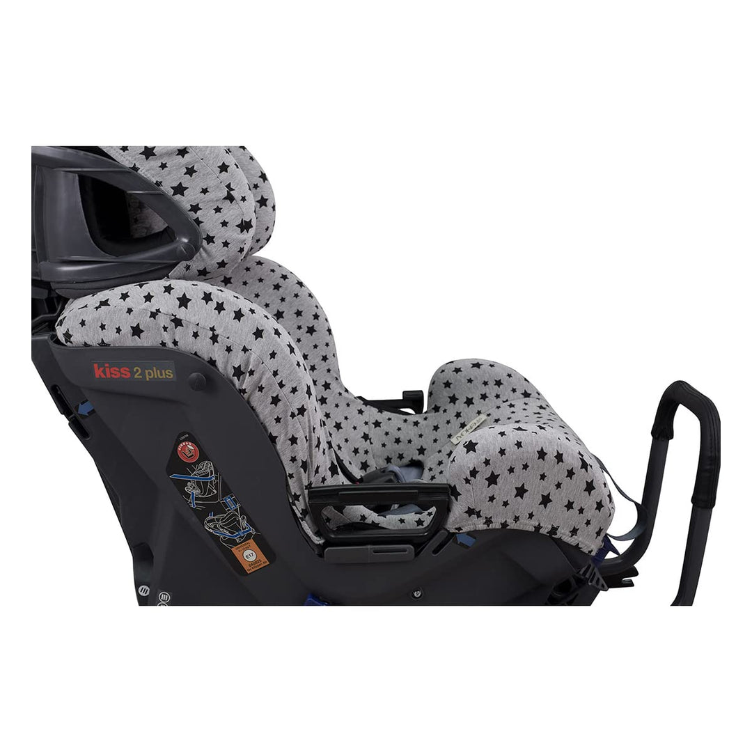 JYOKO Kids Bezug kompatibel mit Klippan Kiss 2, Klippan Kiss 2 Plus (Black Star), Black Star