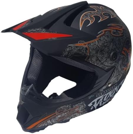 Kinder Crosshelm Mejia – Motorradhelm für Kinder, ABS-Schale, robuster Kinderhelm für Downhill, Quad