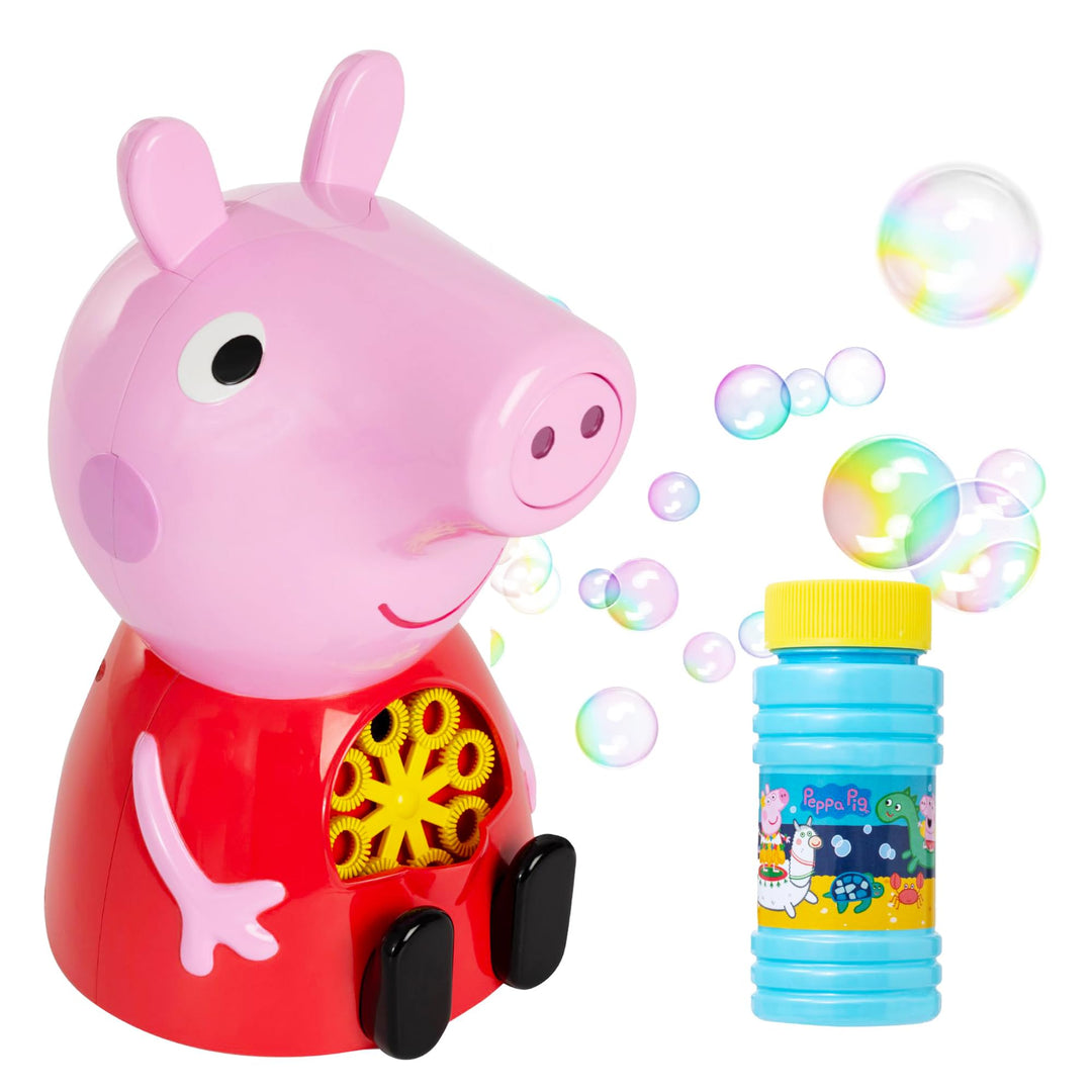 Peppa Pig Seifenblasenmaschine | Bonus Seifenblasenlösung | Perfektes lustiges Outdoor- & Indoor-Spi