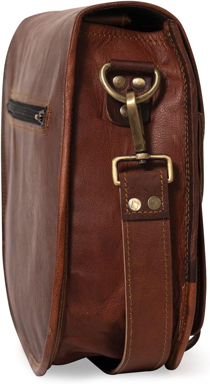 LEABAGS Leder Handtasche Damen I Premium Echtleder Umhängetasche I Damen Schultertasche I Damentasch