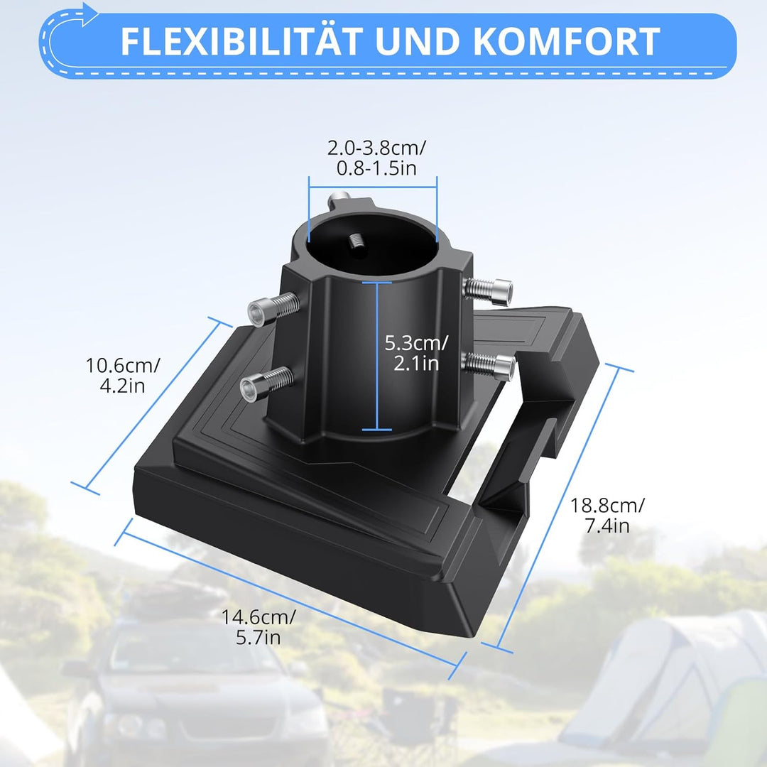 CAMWAY Starlink Gen 3 Rohradapter,360° drehbar&20° neigbar Robuste Aluminium Starlink Pole Gen 3 Ada