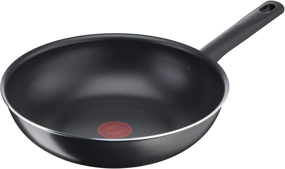 Tefal 28 cm grosse Wokpfanne, 6 bis 8 Personen, keine Induktion, Antihaftbeschichtung, widerstandsfä