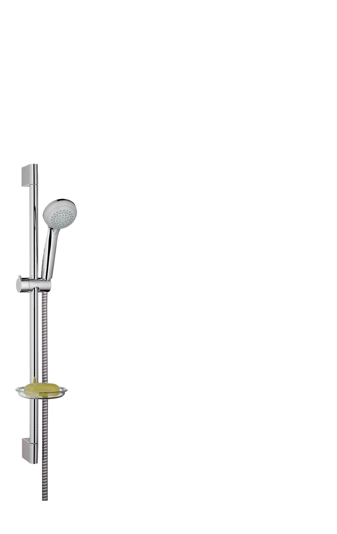 hansgrohe Crometta 85 Duschset (0,65 m, 2 Strahlarten mit Seifenablage) Chrom 2 Strahlarten mit Seif