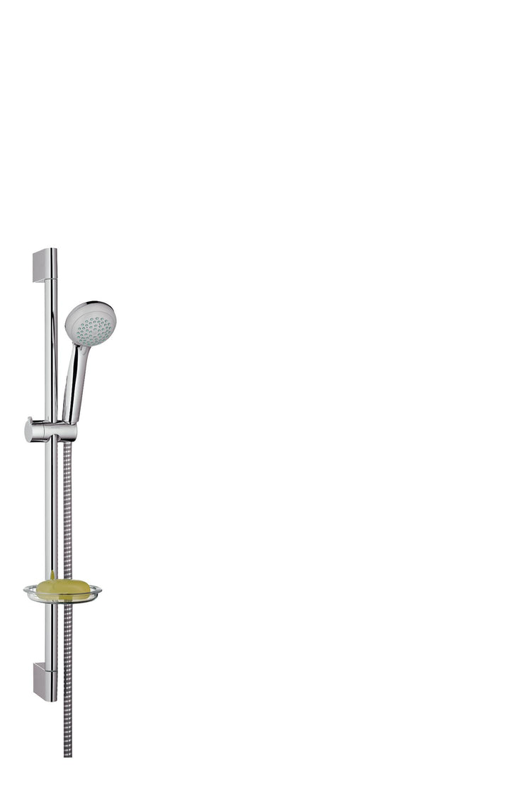 hansgrohe Crometta 85 Duschset (0,65 m, 2 Strahlarten mit Seifenablage) Chrom 2 Strahlarten mit Seif