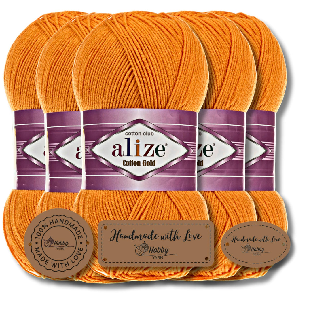 Alize 5x 100g Cotton Gold Batik Türkische Premium Wolle Baumwolle und Acryl Handstrickgarne Garn Yar