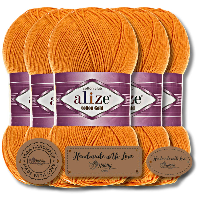 Alize 5x 100g Cotton Gold Batik Türkische Premium Wolle Baumwolle und Acryl Handstrickgarne Garn Yar