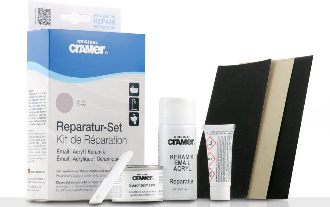 Cramer Reparatur Set pergamon - für Badewannen, Duschwannen & Waschbecken - professionelle Lösung zu